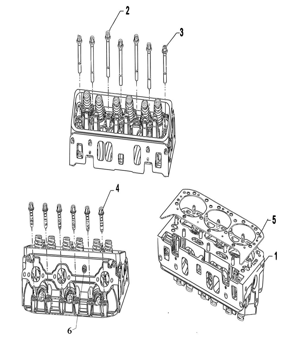 Engine Group - Cylinder Head Assembly Diagram and Parts List for 076830-04  Briggs and Stratton Generator